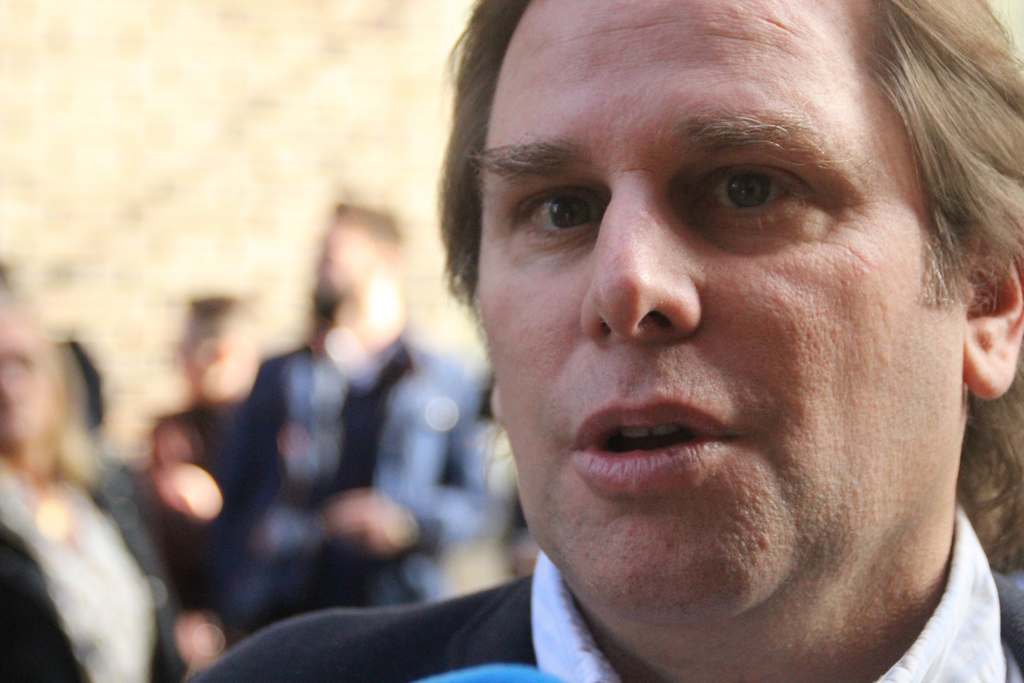 FOTOGRAFÍA. CALLE DEL CAMP 28, BARCELONA (CATALUÑA) ESPAÑA, 01.02.2020. VOX inaugura su primera sede en la capital de Cataluña, Barcelona. Ñ Pueblo (5)_