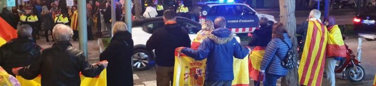 Luchan los jueves en Avenida Roma de Tarragona contra «terrorismo callejero» separatista