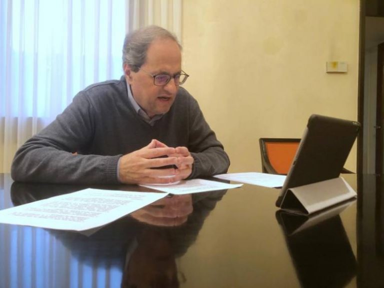Torra responsabiliza a España ante la UE por los muertos por coronavirus en Cataluña