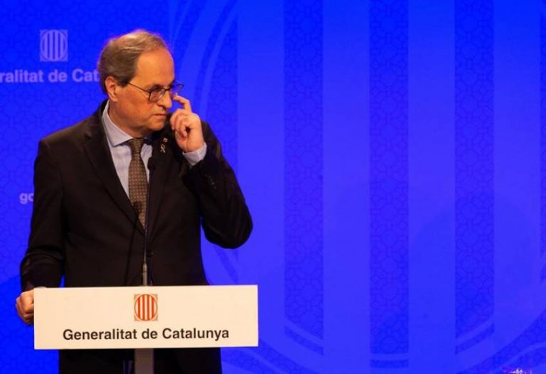 Torra y Govern, cesados automáticamente ante estado de alarma, rechazan el decreto Ley