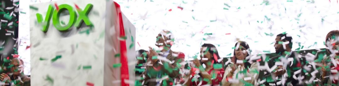 FOTOGRAFÍA. MADRID (ESPAÑA), 08.03.2020. VOX reúne 9.000 personas en su Vistalegre III. Ñ Pueblo (1)