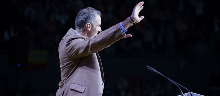 El candidato Ortega Smith: «No. No tiene nada que ver con Macarena Olona». «He considerado de responsabilidad dejar la Secretaría General»