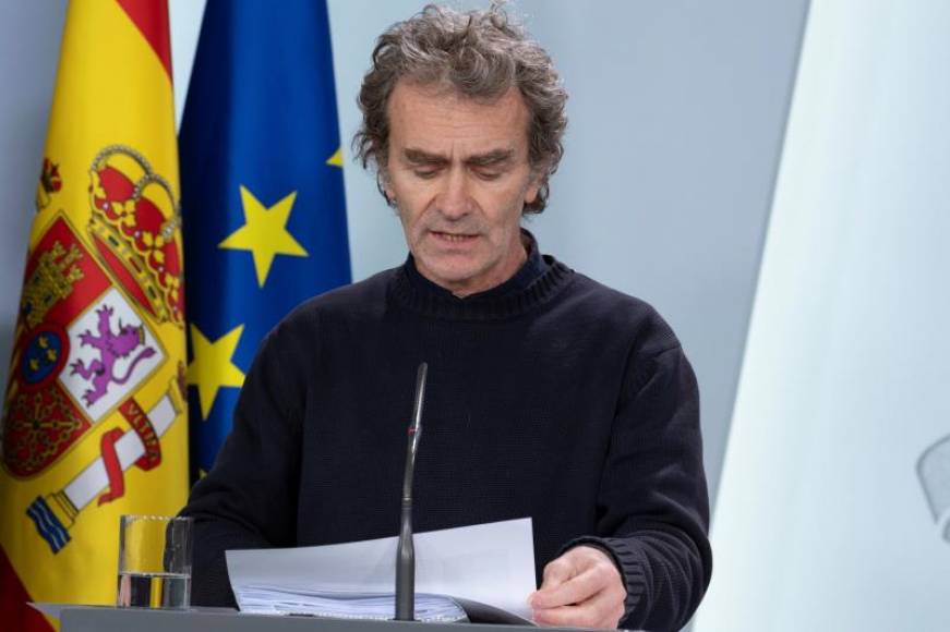 FOTOGRAFÍA. MADRID (ESPAÑA), 27.03.2020. Fotografía facilitada por Moncloa del director del Centro de Alertas y Emergencias Sanitarias del Ministerio de Sanidad, Fernando Simón. Efe