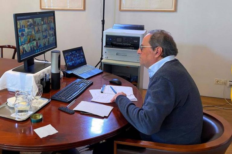 Torra exige los test masivos de coronavirus, suspensión de IVA, IRPF y Seguridad Social