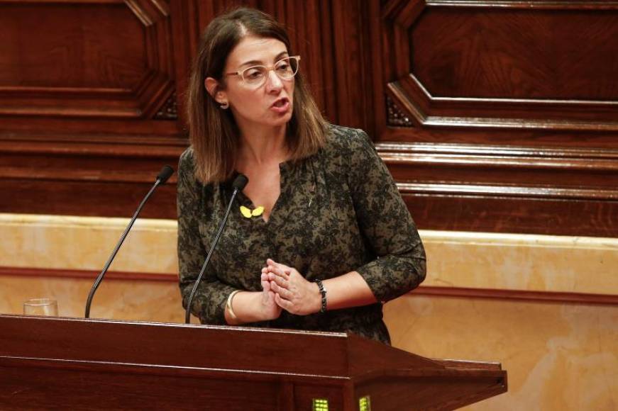 FORTOGRAFÍA. BARCELONA (ESPAÑA), 17.12.2019 La consejera de Presidencia, Meritxell Budó, durante su intervención esta tarde en el pleno del Parlamento de Cataluña. Efe