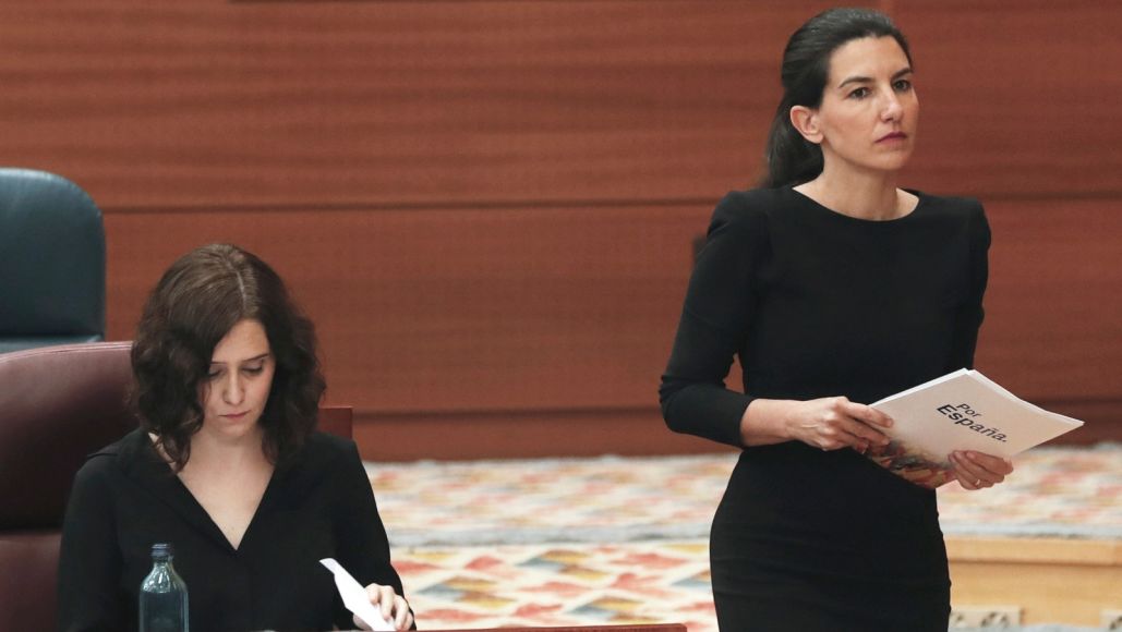 FOTOGRAFÍA. ASAMBLEA DE MADRID (MADRID) ESPAÑA, 29.04.2020. la presidente madrileña y portavoz de VOX en la Asamblea de Madrid, Rocío Monasterio. Ñ Pueblo (1)