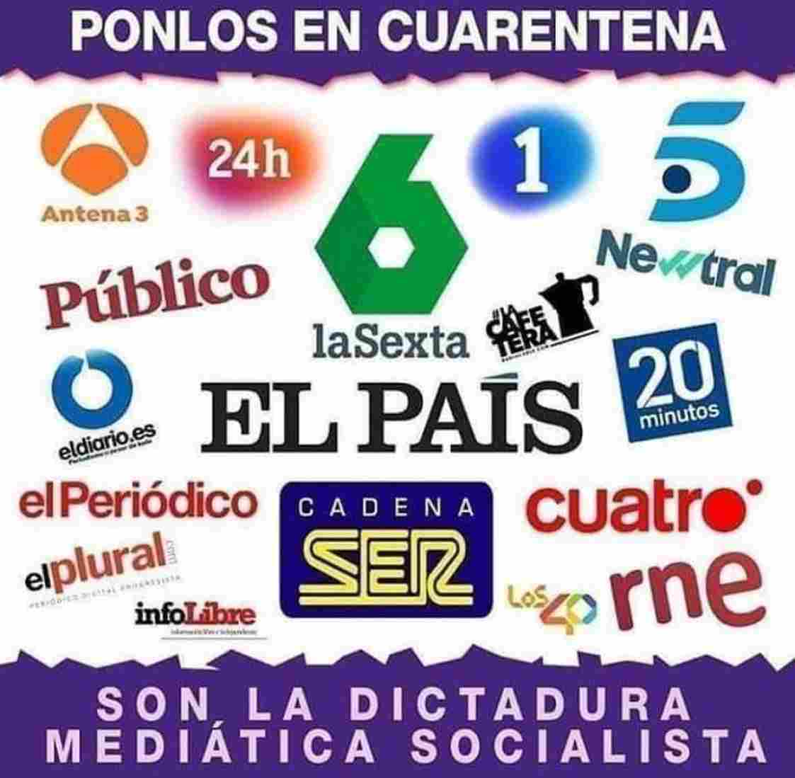 FOTOGRAFÍA. BARCELONA (ESPAÑA), 27.04.2020. Las redes sociales denuncian la cancelación (censura) del Gobierno de coalición de España. Ñ Pueblo