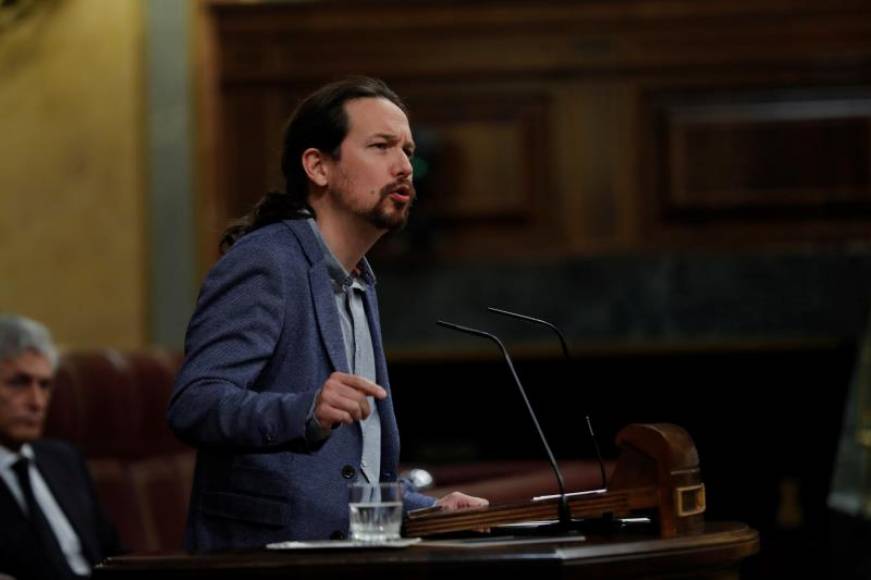 FOTOGRAFÍA. CONGRESO DE LOS DIPUTADOS (MADRID) ESPAÑA, 29.04.2020. El vicepresidente segundo del Congreso, Pablo Iglesias, responde a la interpelación de Vox. Efe