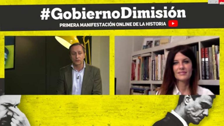 El acto «Gobierno Dimisión» reúne a 400 mil personas y suma 2.862.887 de visualizaciones