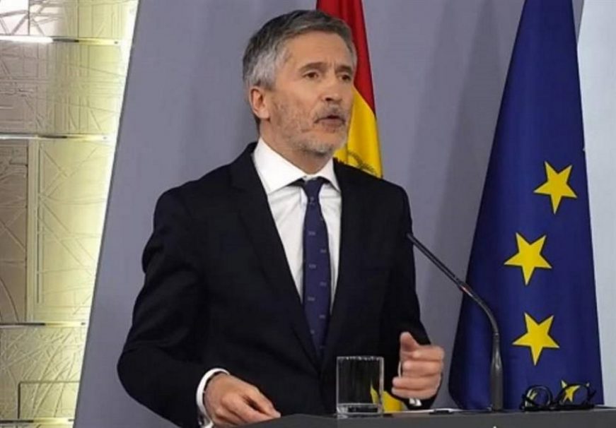 FOTOGRAFÍA. MADRID (ESPAÑA), ABRIL DE 2020. Fernando Grande-Marlaska, el ministro del Interior del régimen totalitario y sectario del PSOE y Unidas Podemos. Efe