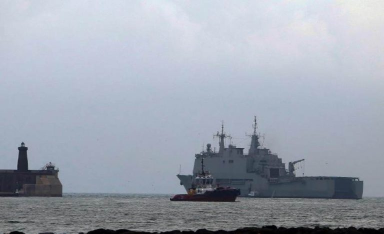 El buque de la Armada zarpa de Melilla hacia Ceuta para dar apoyo sanitario ante COVID 19