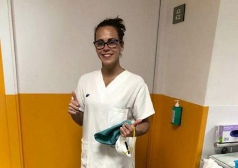 La waterpolista de Tarrasa, Olga Doménech salvando vidas ante COVID 19 en Hospital Taulí