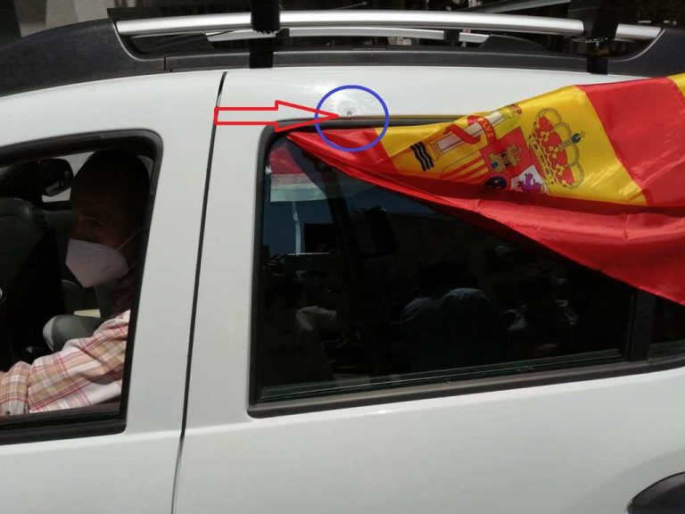 Los disparos de la ultraizquierda contra coches con bandera española de vecinos en Jaén. Fracaso comunista