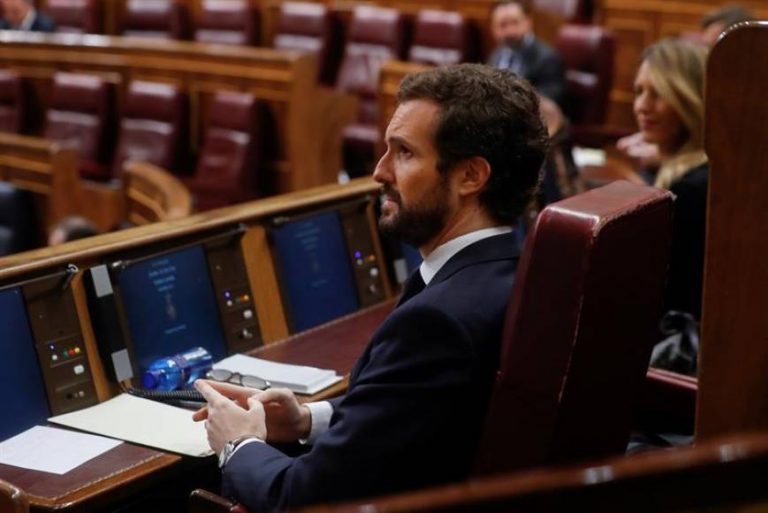Pablo Casado (PP): todo nuestro «apoyo» al Gobierno Sánchez-Iglesias pese a su «desprecio al PP»
