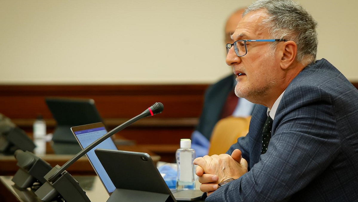 FOTOGRAFÍA. CONGRESO DE LOS DIPUTADOS (MADRID) ESPAÑA, 14.05.2020. Juan Luis Steegmann (VOX) ha arremetido contra el ministro de Sanidad, Salvador Illa Roca. Ñ Pueblo