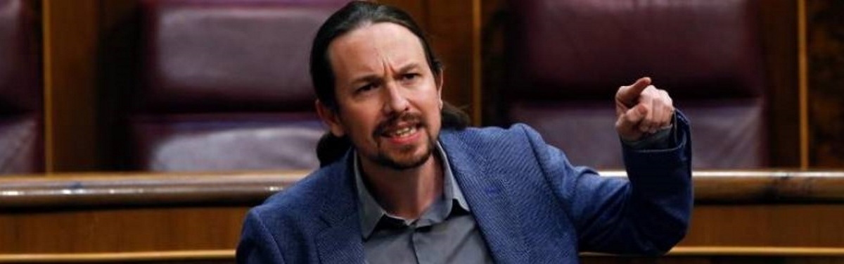 FOTOGRAFÍA. CONGRESO DE LOS DIPUTADOS (MADRID) ESPAÑA, 21.05.2020. El vicepresidente tercero del Gobierno, Pablo Iglesias, interviene durante el pleno del Congreso este miércoles. Efe