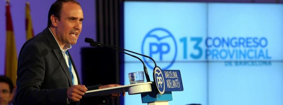 El secretario general y diputado del PP en Parlamento de Cataluña, Daniel Serrano. Efe