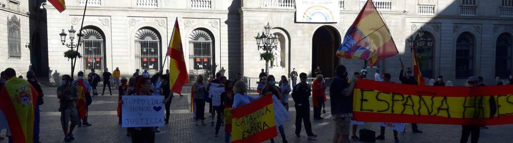 FOTOGRAFÍA. BARCELONA (ESPAÑA), 05.06.2020. Los vecinos de Cataluña se manifiestan ante la sede del Gobierno e la Generalidad de Cataluña. (Ñ Pueblo) (1)