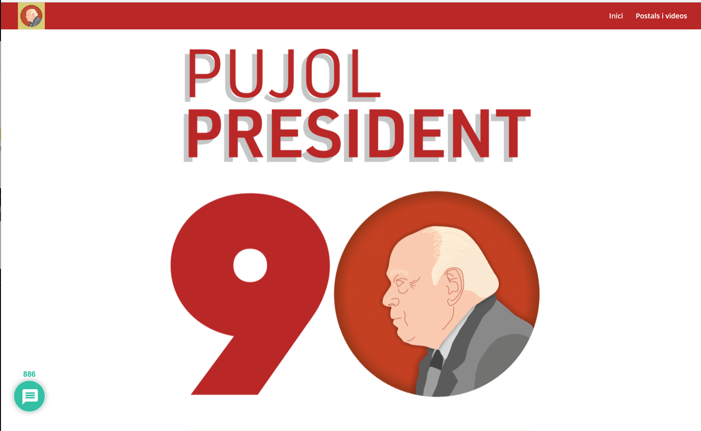 FOTOGRAFÍA. BARCELONA (ESPAÑA), 07.06.2020. captura de la portada del sitio web creado por el golpista separatista en Cataluña para rendir un homenaje a su «padre» Jordi Pujol. Ñ Pueblo