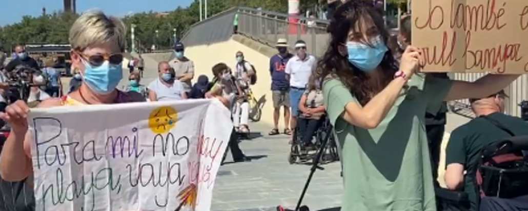 FOTOGRAFÍA. BARCELONA (ESPAÑA), 13.06.2020. Las personas diversidad funcional se siente abandonadas por el Gobierno Ada Colau. Ñ Pueblo