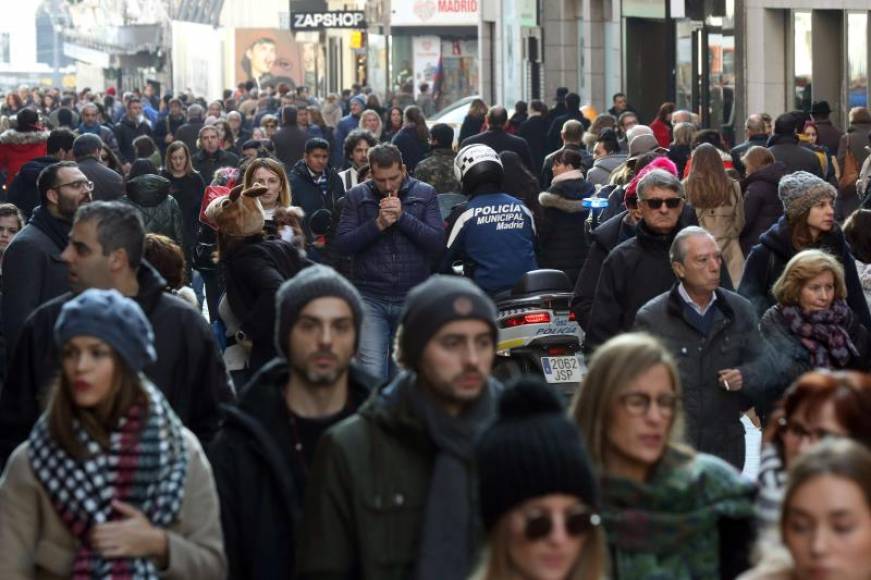 FOTOGRAFÍA. CALLE PRECIADOS DE MADRID (MADRID) ESPAÑA, AÑO 2019. Aspecto de la calle Preciados del centro de Madrid. Efe