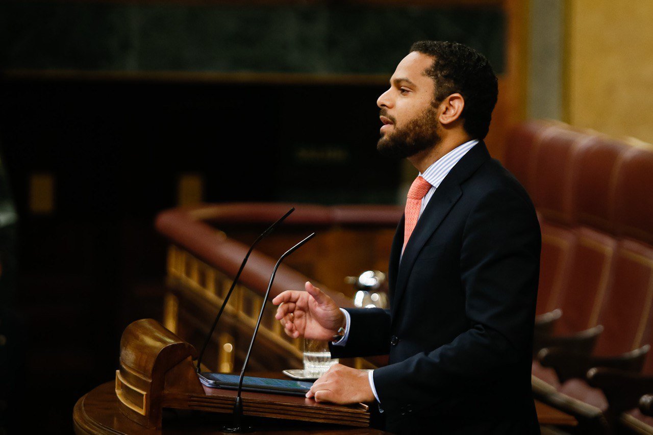 FOTOGRAFÍA. CONGRESO DE LOS DIPUTADOS (MADRID), 24.06.2020. El portavoz adjunto de VOX en el Congreso, Ignacio Garriga. Ñ Pueblo