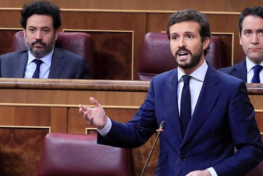 FOTOGRAFÍA. CONGRESO DE LOS DIPUTADOS (MADRID) ESPAÑA, JUNIO DE 2020.El líder del PP, Pablo Casado. Efe