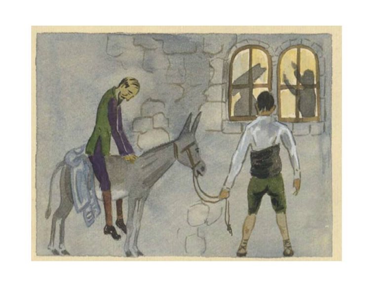 Capítulo V del Quijote. Donde se prosigue la narración de la desgracia de nuestro Cavallero