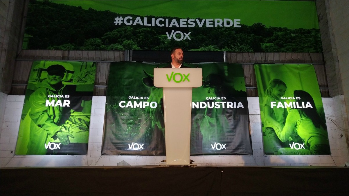FOTOGRAFÍA. GALICIA, 11.06.2020. VOX presentó este jueves a sus candidatos en galicia 2020. Santiago Abascal Conde. Ñ Pueblo