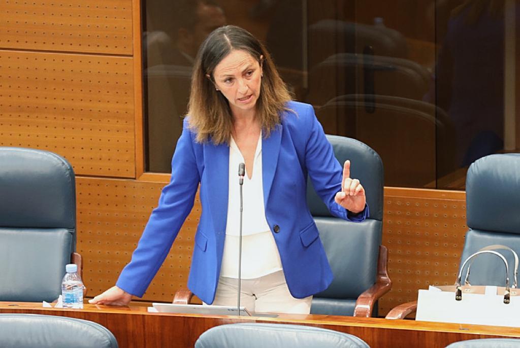 FOTOGRAFÍA. MADRID (ESPAÑA), 11.06.2020. La portavoz de VOX en la Comisión de Sanidad de la Asamblea de Madrid, Gádor Joya. Lasvocesdelpueblo (Ñ Pueblo)