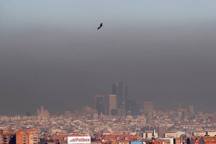 FOTOGRAFÍA. MADRID (ESPAÑA), ENERO DE 2020. Capa de contaminación sobre la ciudad de Madrid en enero de este año 2020. Efe