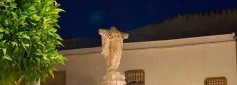 Decapitan y cortan las manos del «Sagrado Corazón de Jesús» de La Roda de Andalucía (Sevilla)