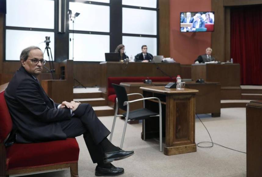 FOTOGRAFÍA. TRIBUNAL SUPERIOR DE JUSTICIA DE CATALUÑA (BARCELONA) ESPAÑA, AÑO 2019. El presidente de la Generalitat, Quim Torra. Efe
