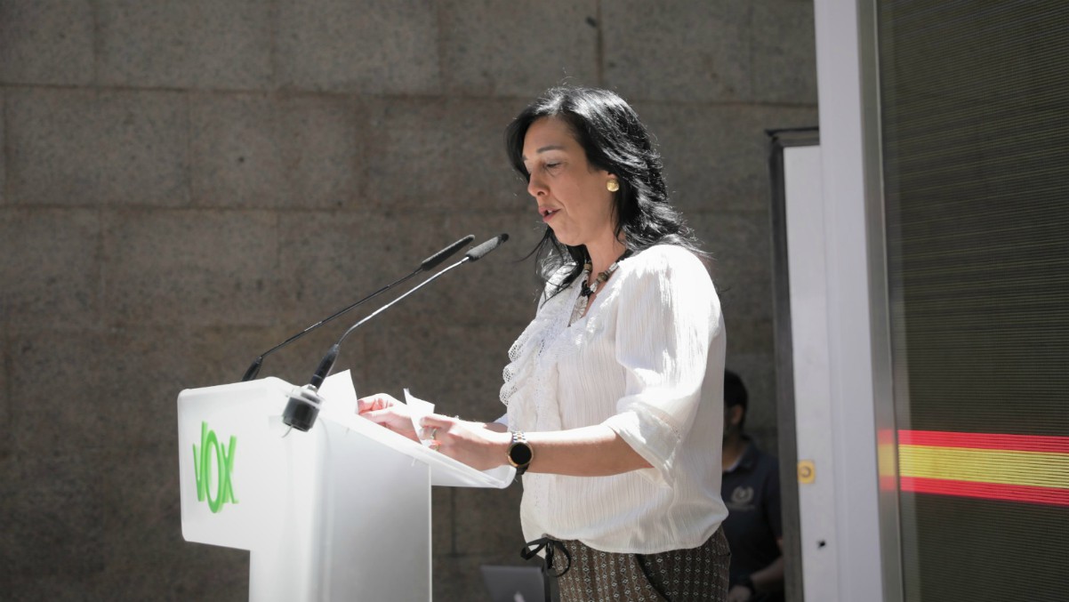 FOTOGRAFÍA. ALÁVA (ESPAÑA), JULIO DE 2020. La candidata de VOX por Álava al Parlamento vasco, Amaia Martínez.(Ñ pueblo)