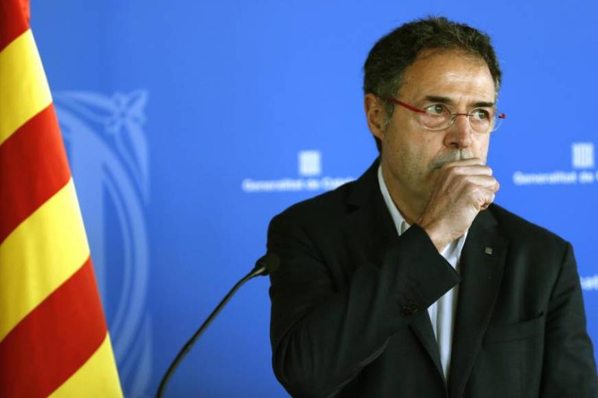 FOTOGRAFÍA. BARCELONA (ESPAÑA), 02.2020. El secretario de Medidas Penales del gobierno de la Generalidad de Cataluña, Amand Calderó, este jueves durante la rueda de prensa. Efe
