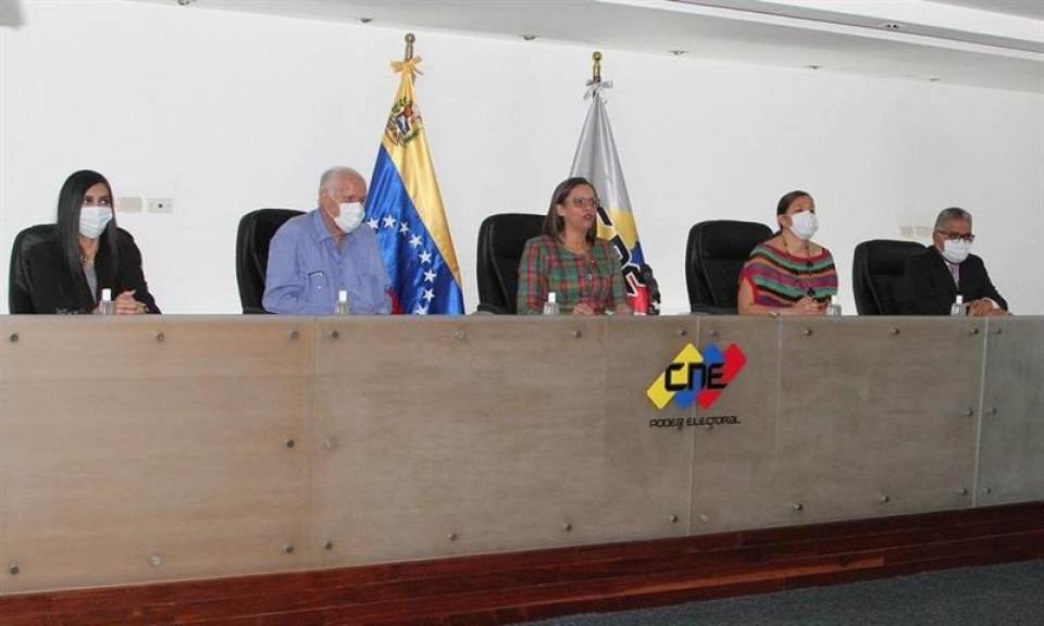 FOTOGRAFÍA. CARCAS (VENEZUELA), 01.06.2020. Fotografía cedida este miércoles por la oficina de prensa del Consejo Nacional Electoral (CNE) de Venezuela. Efe