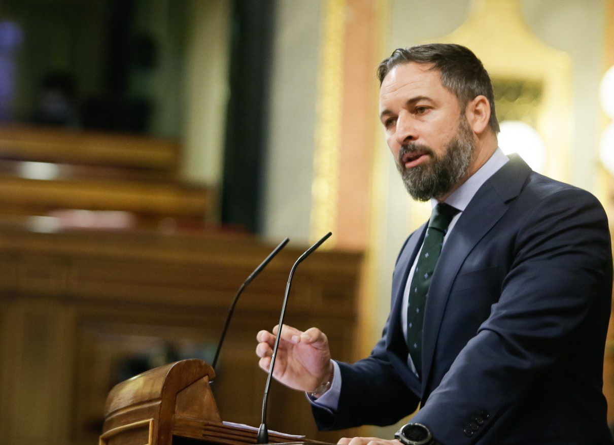 FOTOGRAFÍA. CONGRESO DE LOS DIPUTADOS (MADRID) ESPAÑA, 29.07.2020. Abascal. VOX anuncia moción de censura contra el Gobierno Sánchez (PSOE) E Iglesias (Podemos). Ñ Pueblo (1)