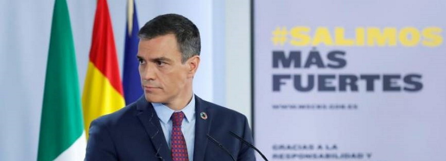 FOTOGRAFÍA. MADRID (ESPAÑA), 08.07.2020. El presidente del Gobierno de coalición comunista, Pedro Sánchez, con el primer ministro italiano, Giuseppe Conte. Efe