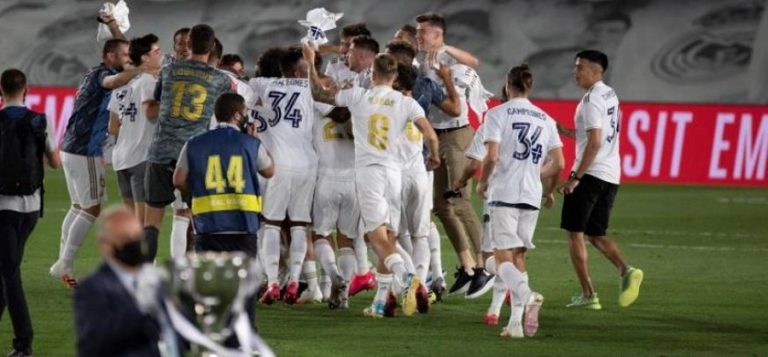 El Real Madrid se corona campeón de la liga española por trigésima cuarta vez en su historia