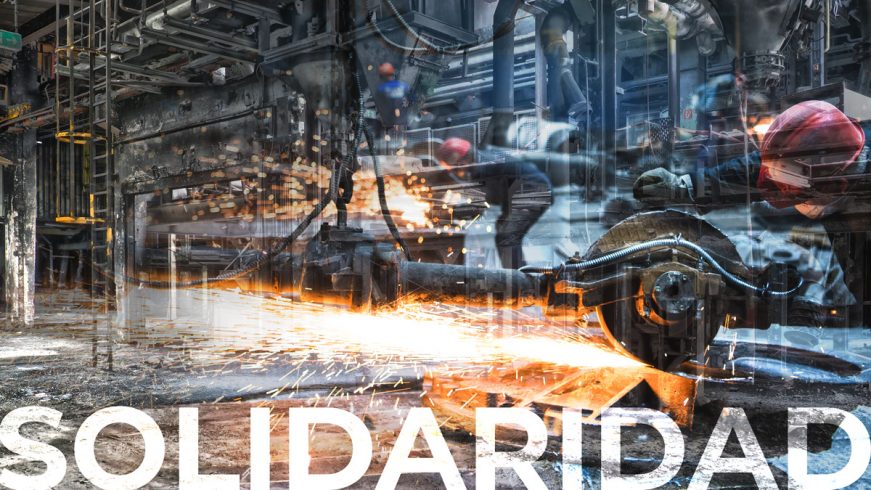 FOTOGRAFÍA. MADRID (ESPAÑA), 20.07.2020. Un primera imagen que ilustra el nuevo sindicato de trabajadores españoles «Solidaridad». Ñ pueblo