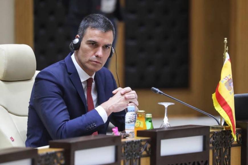 FOTOGRAFÍA. NUAKCHOT (MAURITANIA), 30.06.2020. El presidente del Gobierno COMUNISTA DE España, Pedro Sánchez, este martes en Nuakchot (Mauritania) África. Efe