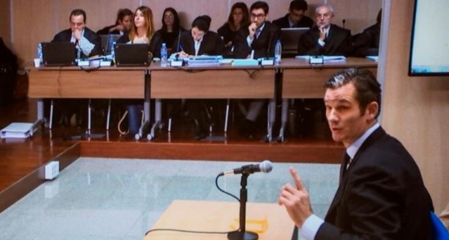 FOTOGRAFÍA. PALMA (ESPAÑA), 26.02.2016. Iñaki Urdangarin ha iniciado a las 13.07 horas de hoy su declaración como acusado en el juicio del caso Nóos. eFE