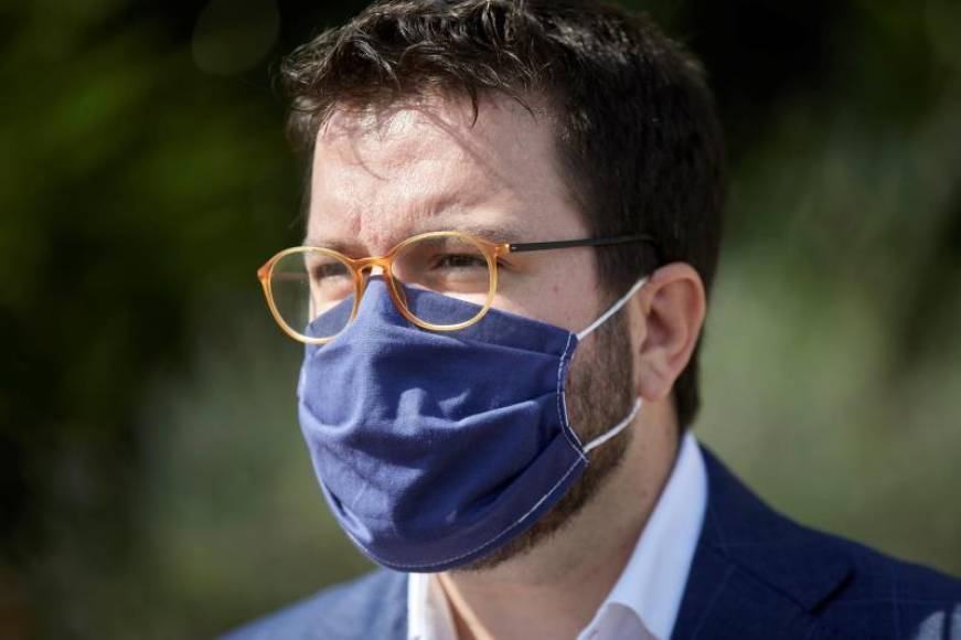 FOTOGRAFÍA. SANTA COLOMA DE GRAMANET (BARCELONA) ESPAÑA, 25.07.2020. El vicepresidente del Gobierno separatista de la comunidad autónoma de Cataluña, Pere Aragonés. Efe