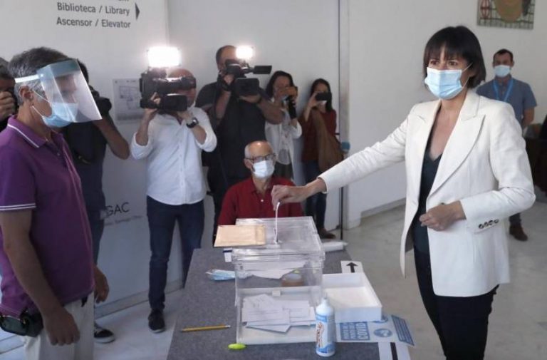 Separatista gallega Ana Pontón (BNG): «Es una jornada electoral atípica». Mucha gente no puede votar