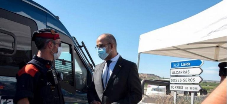 Torra decreta el confinamiento indefinido de ciudad de Lérida y los 38 municipios de Segriá (Lérida)