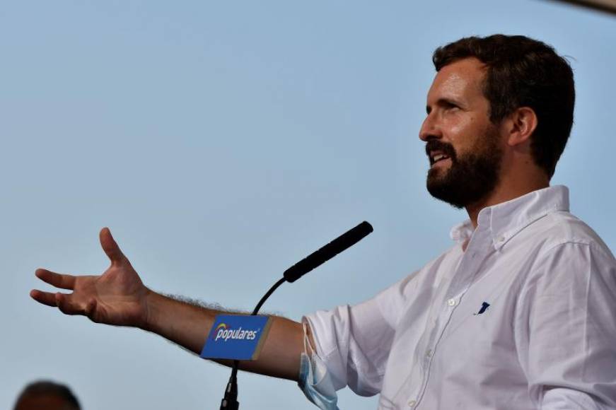 FOTOGRAFÍA. BALANEGRA (ALMERÍA) ESPAÑA, 14.08.2020. El presidente del partido popular, Pablo Casado. Efe