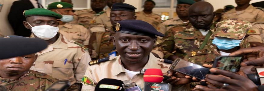 FOTOGRAFÍA. BAMAKO (MALI) ÁFRICA, 24.08.2020. El portavoz del Comité Nacional para la Salvación del Pueblo (CNSP, órgano creado por los golpistas), Ismael Wague. Efe