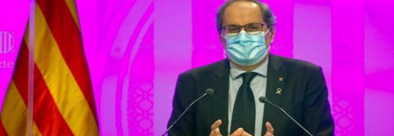 Torra ataca las libertades en Cataluña: una familia catalana de 9 hijos no puede salir a la calle