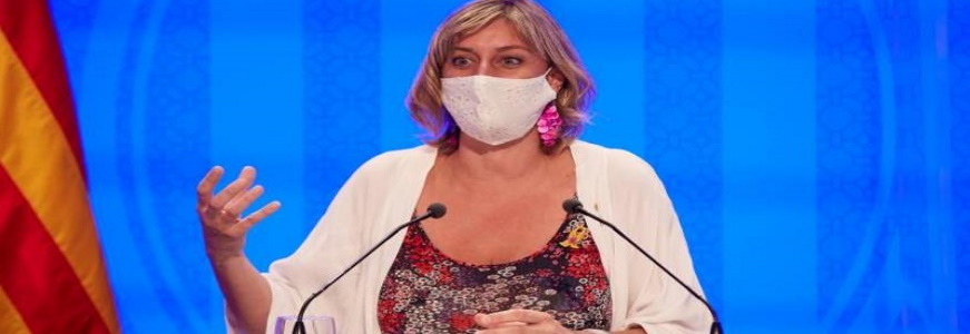 FOTOGRAFÍA. BARCELONA (ESPAÑA), 25.08.2020. La consejera de Salud del Ejecutivo separatista de la Comunidad autónoma de Cataluña, Alba Vergés. Efe