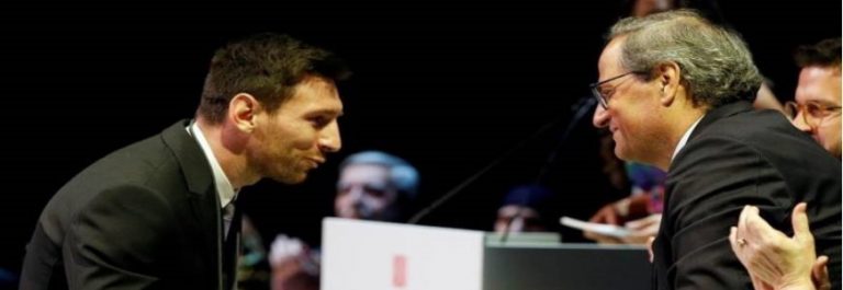 Crisis FC Barcelona. Torra se despide de Leo Messi: «No te olvidaremos nunca» en Cataluña